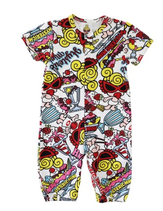MY FIRST HYSTERIC   SWEETS PARLOUR総柄 2WAYALL  　 04;ホワイト　　サイズ；FREE(60-70cm)