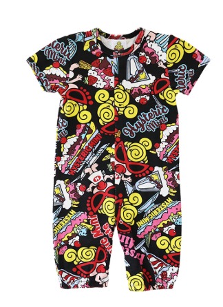 MY FIRST HYSTERIC   SWEETS PARLOUR総柄 2WAYALL  　14；ブラック系　　サイズ；FREE(60-70cm)