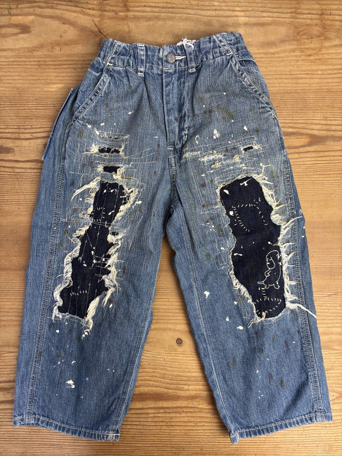 3-4Y Wunderlang デイジー デニム 2025秋冬 DENIMDUNGAREE 8OZデニム リメイク イージー PN 14