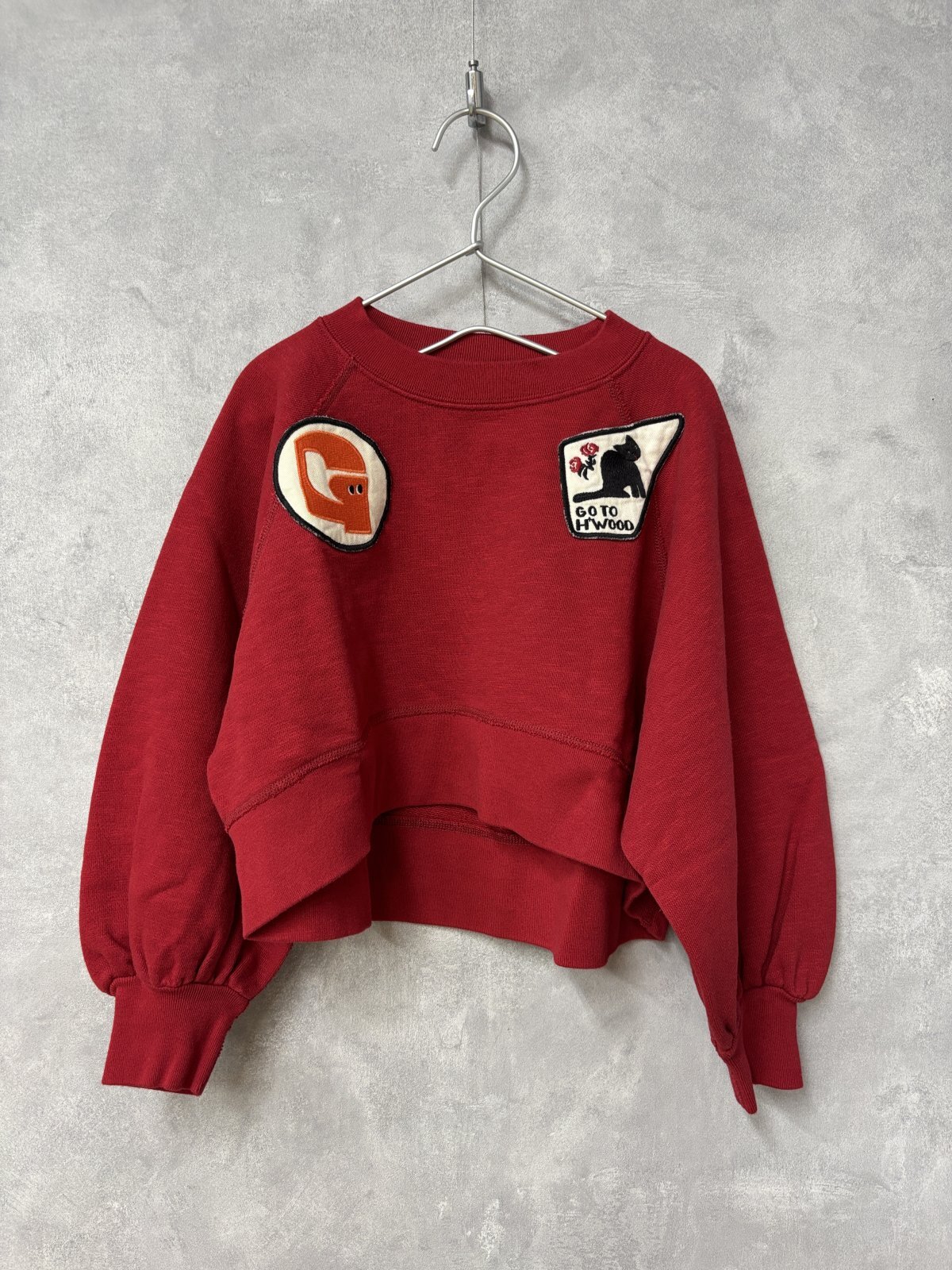 2025秋冬 　GTH　	  ウラケ ワイド スウェット  	5；赤　サイズ；F
