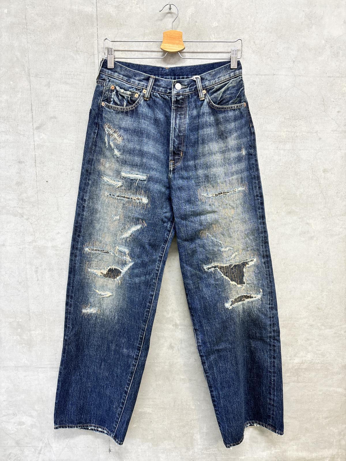 2026秋冬 DENIMDUNGAREE 12ozHOME MADE デニムグランジリメイク 4；紺