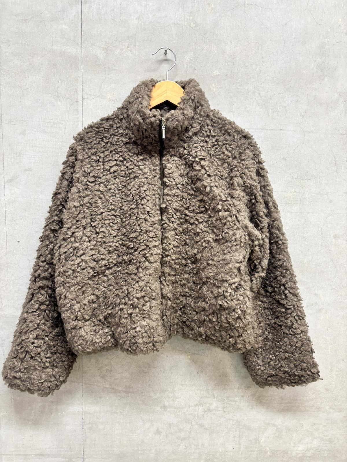 denicher カーリーファーZIP UP ブルゾン カラー；BROWN サイズ；F